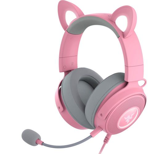 Razer Kraken Kitty V2 Pro - Auriculares RGB con cable: orejas intercam