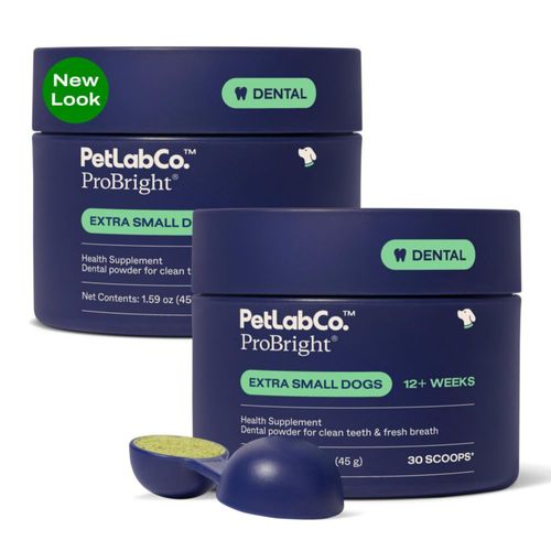 Polvo dental PetLab Co. ProBright para perros extra pequeños pack de 2