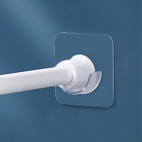 Venupple Soportes Transparentes para Barra de Ducha 2 Piezas 118"