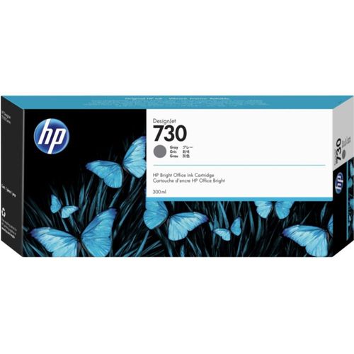 Cartucho de tinta HP 730 gris de 300 ml a base de colorante