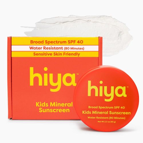 Protector solar mineral HIYA SPF 40 para niños resistente al agua por 80 minutos
