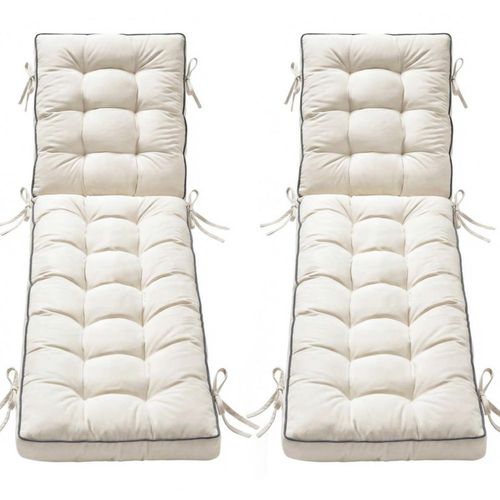 Cojín para chaise longue AMCATON 183 x 53 cm de secado rápido 2 unidades