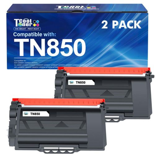 Cartucho de tóner Cool Toner TN850 negro paquete de 2 alto rendimiento