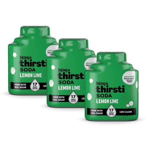 Water Drops Ninja Thirsti Soda de Lima-Limón 3 Pack