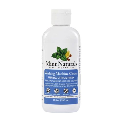 Limpiador natural para lavadora Mint Naturals 355 ml fórmula natural