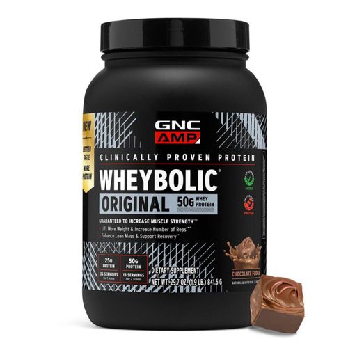 Proteína en polvo GNC AMP Wheybolic sabor Chocolate Fudge 841 g