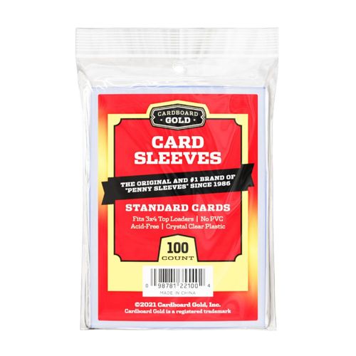 Fundas transparentes Cardboard Gold para cartas 100 unidades