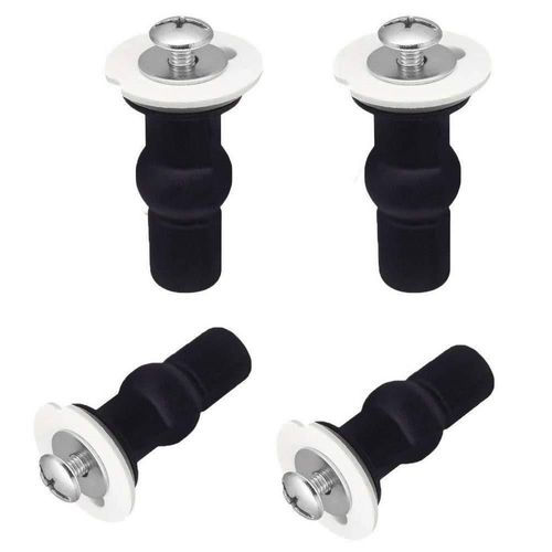 Kit de fijación para asiento de inodoro SelfTek 4 piezas con pernos de goma