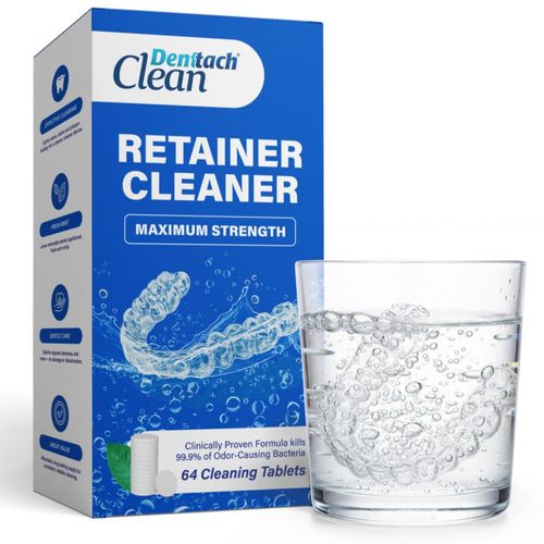 Tabletas limpiadoras para retenedores Denttach Deep Clean 64 piezas