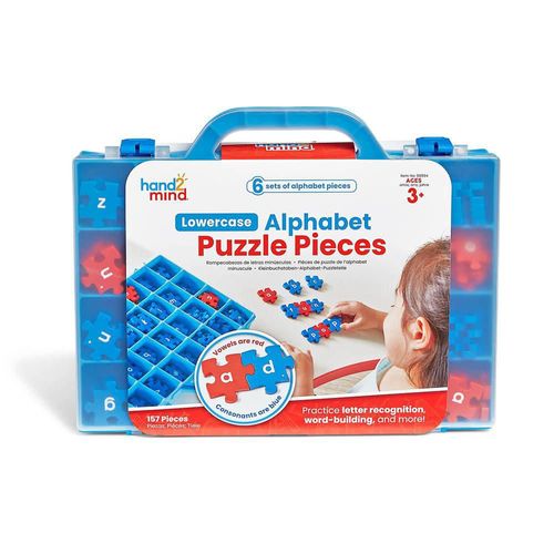 Puzzle educativo hand2mind de alfabeto en minúsculas 157 piezas