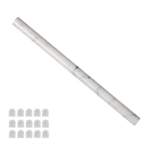 Moldura tipo lápiz de mármol Carrara Diflart 305x19x19 mm