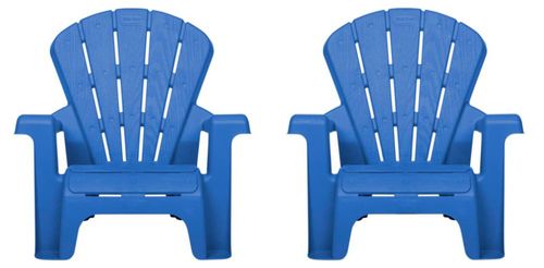 Set de 2 sillas de jardín para niños Little Tikes azul para exterior