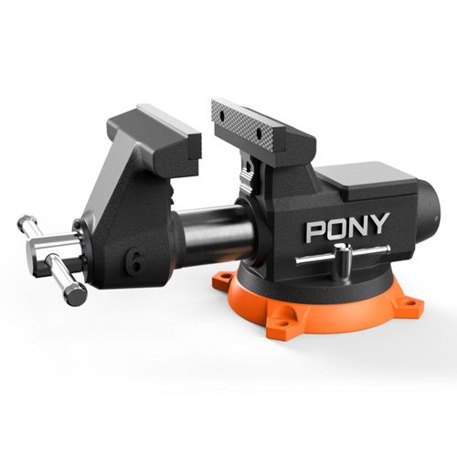Tornillo de banco PONY de 6" de alta resistencia fuerza de sujeción de 8800 lb