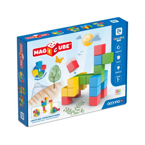 Bloques Magnéticos Geomag Magicube 24 Piezas Juguete STEM