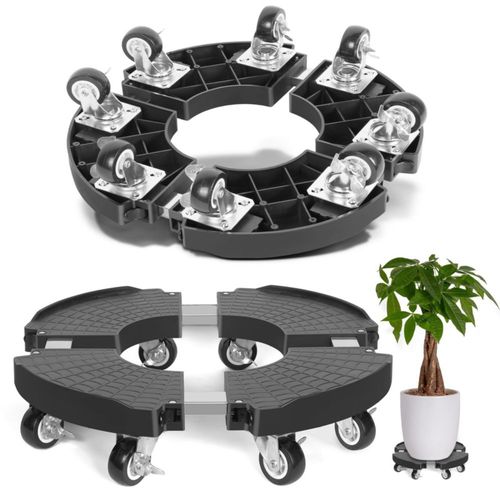 Base con ruedas ajustable para macetas TreeGun de 8 a 22 pulgadas capacidad de 227 kg