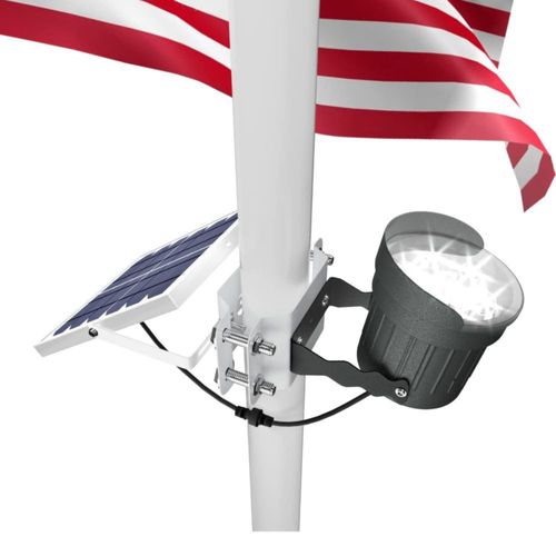 Luz solar para asta de bandera Ofuray 3 en 1 LED brillante para exteriores