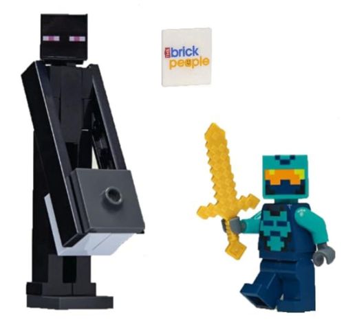 Pack de minifiguras LEGO Minecraft Enderman y Héroe del Nether