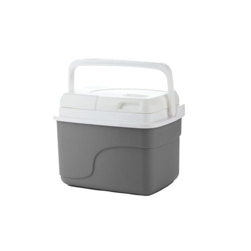 Hielera Insulada Portátil 4.5L Gris, Material Reciclado, Ideal para Ca