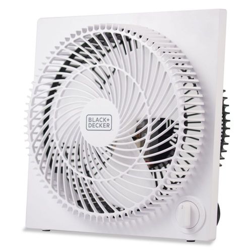 Black + Decker BFB09W Ventilador de mesa, color blanco