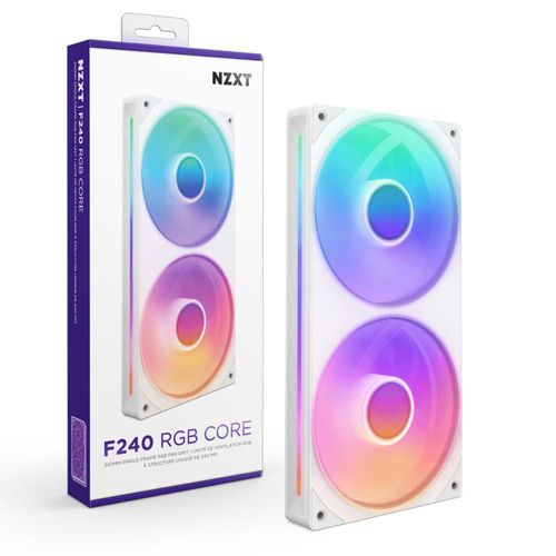 NZXT - Ventilador de 240mm con 2 ventiladores RGB de 120mm, control de