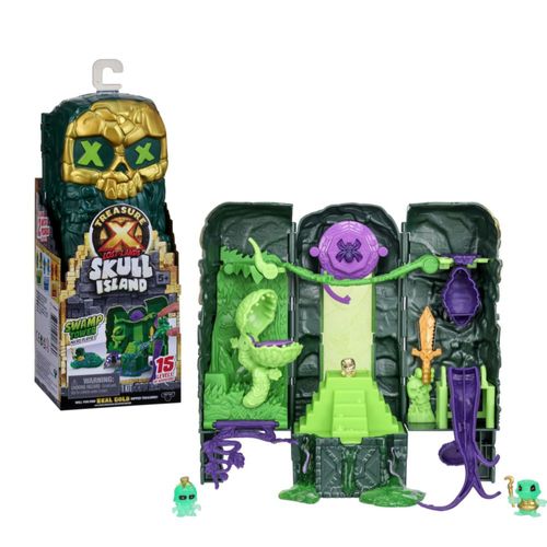 Treasure X Lost Lands Skull Island Swamp Tower Micro Playset, 15 Nivel
