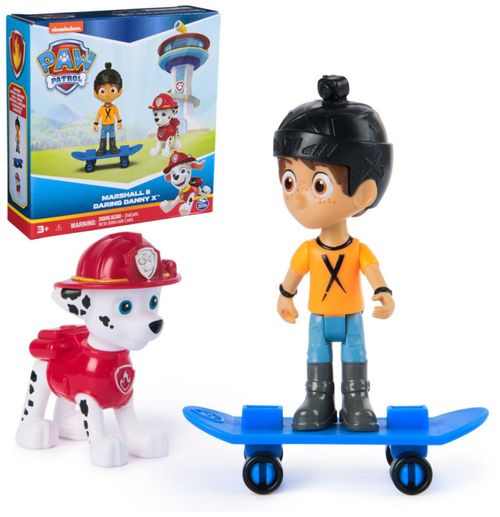 Paw Patrol Conjunto de Figuras de Marshall y Daring Danny X con monopa