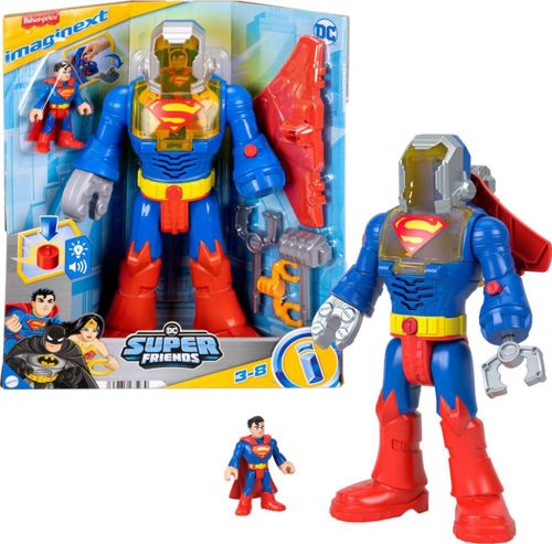 Imaginext DC Super Friends Figura de Acción Superman Insider para niño