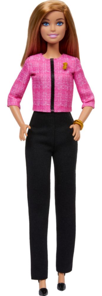 Barbie Profesiones Muñeca Futura Líder Cabello Rubio para niñas de 3 a