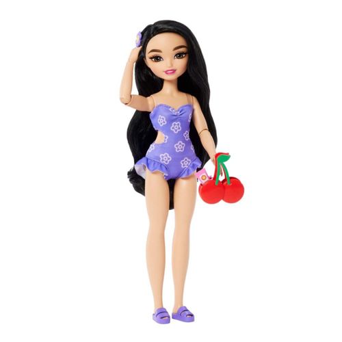 Barbie Dream Besties Muñeca Renee de Playa para niñas de 4 años en ade