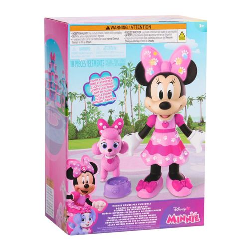 Just Play Minnie Mouse Pet Fun Muñeca de Minnie Mouse, Juguetes para n