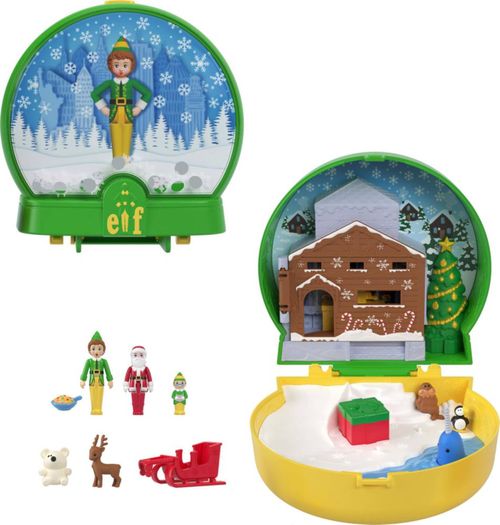 POLLY POCKET x Elf Collaboration Compact, Micro Dolls y Juego temático