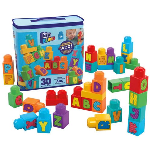 Mega Bloks Juguete de Construcción Bolsa ABC para niños de 1 año en ad