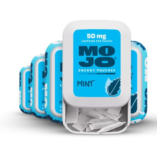 Pouches de energía MOJO sabor menta 50 mg de cafeína 75 unidades