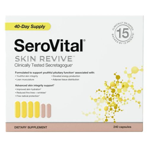 Suplemento Serovital Skin Revive Antienvejecimiento 240 cápsulas