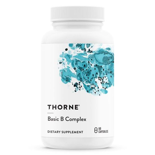 Suplemento THORNE Basic B-Complex de vitamina B con colina 60 cápsulas