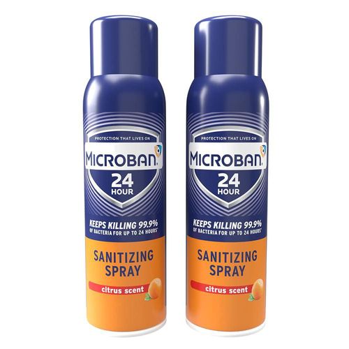 Spray sanitizante Microban paquete de 2 443 ml aroma cítrico