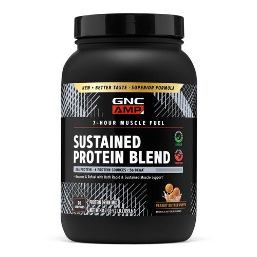 Proteína en polvo GNC AMP Sustained Blend 923 g sabor Peanut Butter