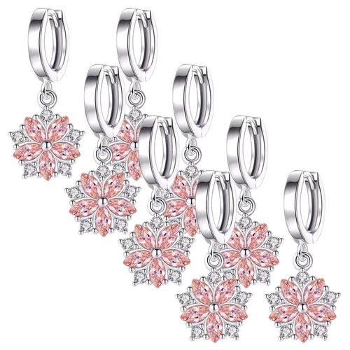 Aretes Unisex MXOLW-004 Flowers02 Aretes para Regalo