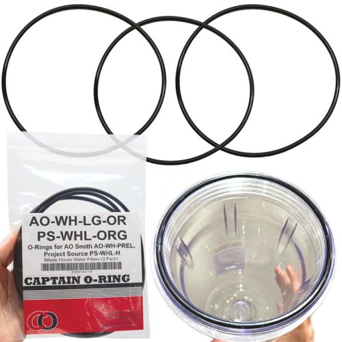 Juntas tóricas Captain O-Ring AO-WH-LG-OR paquete de 3 diámetro interior de 14 cm