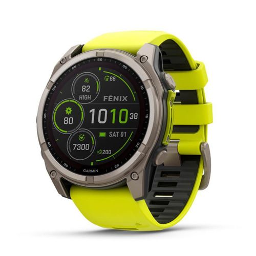 Garmin Reloj Fenix 8 Zafiro Solar 51 mm Grafito/Amper Yelow