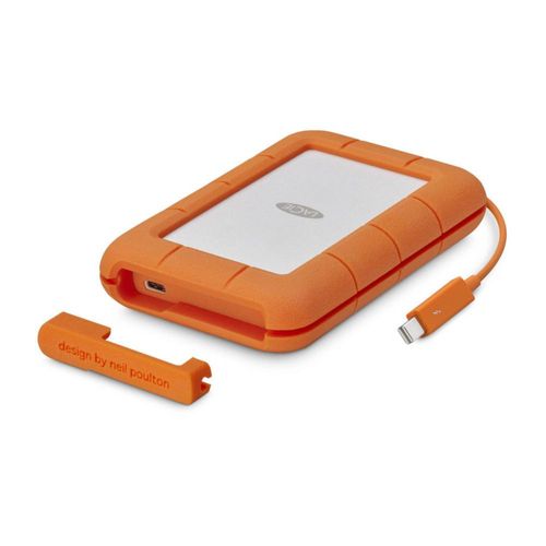 LaCie Rugged 4TB Thunderbolt USB-C Portable Hard Drive + 1mo Adobe CC