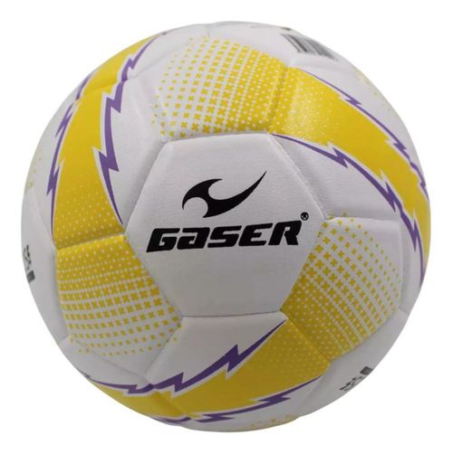 Gaser Balón de Fútbol Soccer No. 3 Laminado Zeus 2.0 (Amarillo)