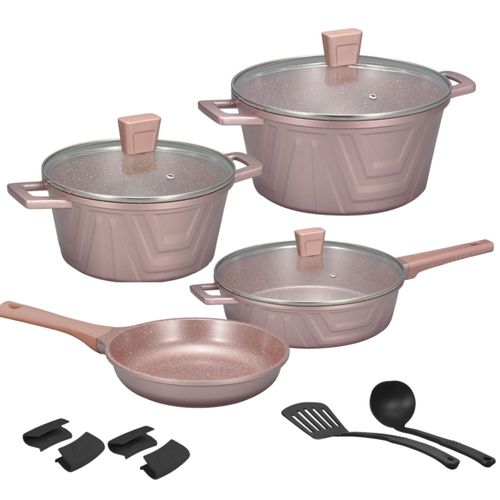 Bateria de cocina de mármol Antiadherente 13 piezas Juego de utensilio