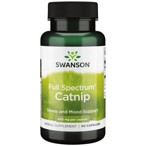 Suplemento Swanson Full Spectrum Catnip 400 mg 60 cápsulas