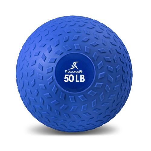 Balón medicinal ProsourceFit 50 lb con agarre texturizado azul