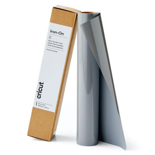 Vinilo termoadhesivo Cricut gris en rollo de 305 cm x 36 m
