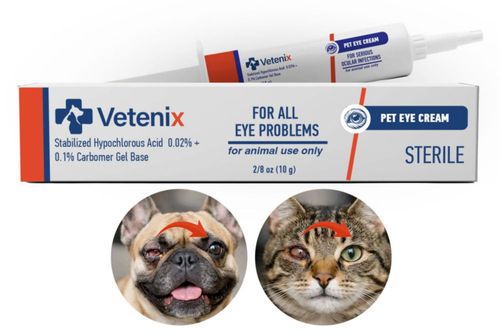 Crema para ojos para mascotas Vetenix Natural Suave 10 g en tubo