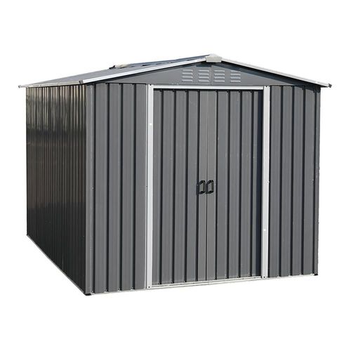 COBERTIZO DE ALMACENAMIENTO PARA EXTERIORES CON PUERTA CORREDIZA