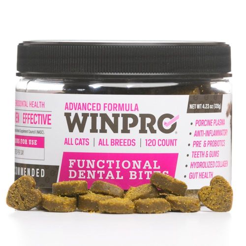 Dental Bites WINPRO con catnip y probióticos para gatos 120 unidades