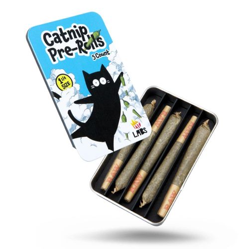 Porro de catnip LIT LABS 5 pre-rolls orgánicos juguete para gatos